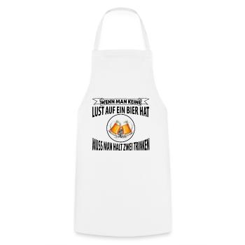 Lustiger cooler Bier Spruch Geschenk Tshirt - Kochschürze - Weiß - Vorne - AI Model Male 185 dark (185cm)