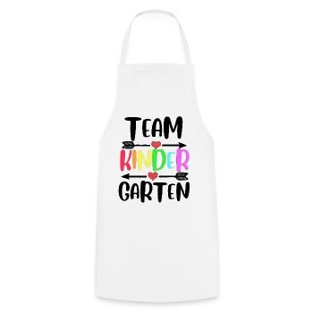Kindergarten Team - Kochschürze - Weiß - Vorne - AI Model Male 185 dark (185cm)