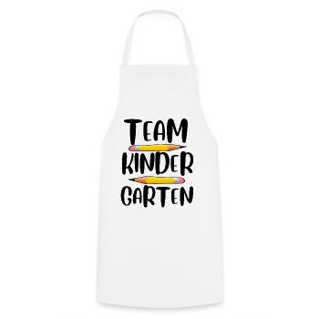 Team Kindergarten - Kochschürze - Weiß - Vorne - AI Model Male 185 dark (185cm)