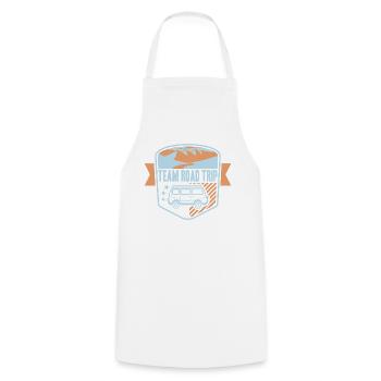 Funny road trip vacation trip trip gift - Cooking Apron - white - Front - AI Model Male 185 dark (185cm)