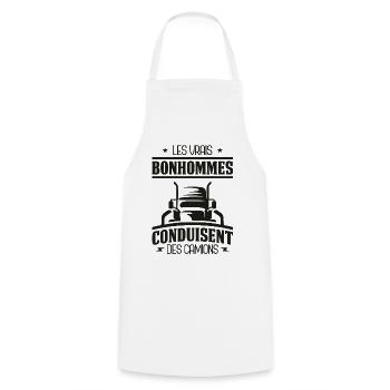 Routier Camionneur Conducteur Camion Humour Cadeau - Kochschürze - Weiß - Vorne - AI Model Male 185 dark (185cm)