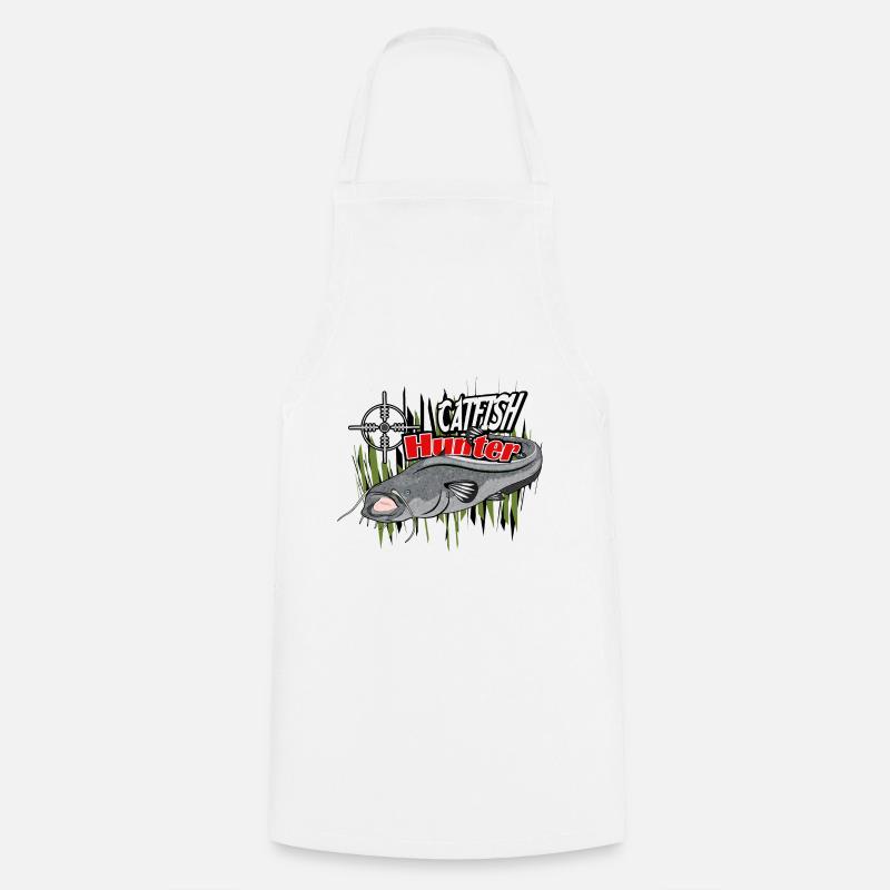 Chasseur de poisson-chat - Tablier de cuisine - blanc