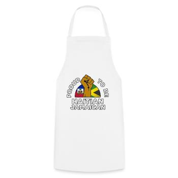 Haiti Haitian Jamaica Combination I Gift - Cooking Apron - white - Front - AI Model Male 185 dark (185cm)
