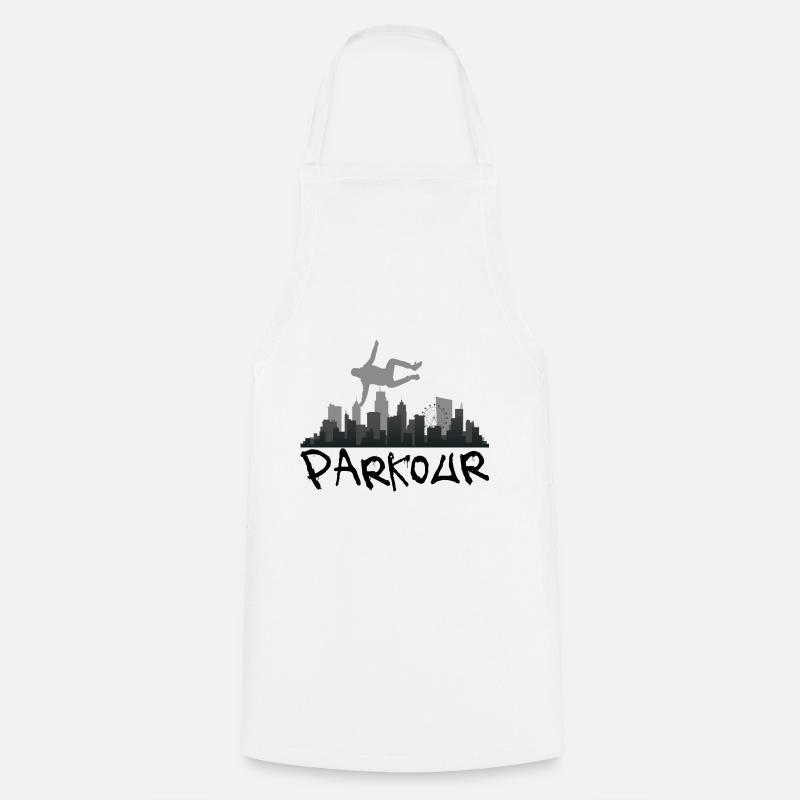 Parkour Freerunning Gift Hobby - Cooking Apron - white