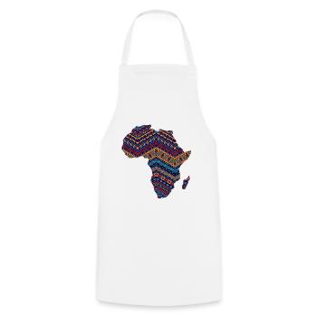 Africa Safari Rasta Fan d'Afrique Amoureux de l'Afrique - Tablier de cuisine - blanc - Devant - AI Model Male 185 dark (185cm)