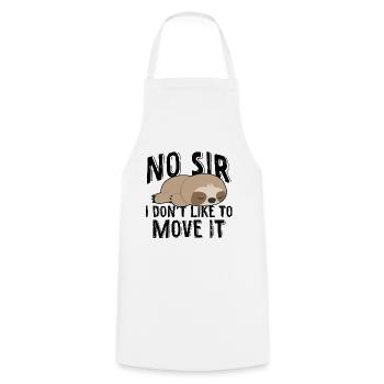Funny Cat Saying Funny Laziness Saying M - Cooking Apron - white - Front - AI Model Male 185 dark (185cm)