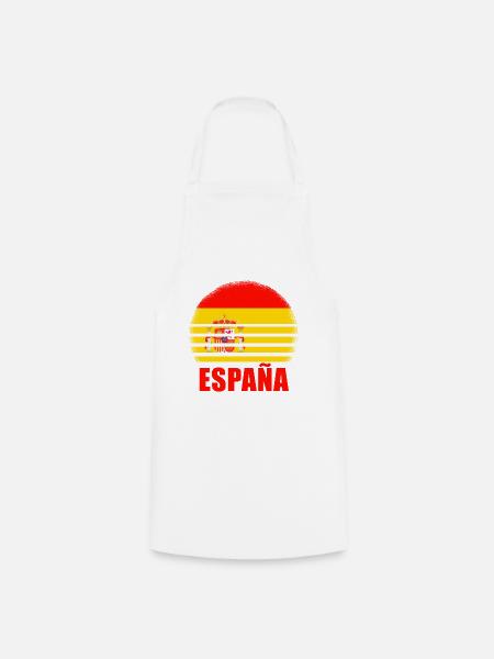 Spanien Spanische Flagge USA Mallorca Madrid Ameri - Kochschürze - Weiß