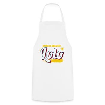 Philippines Filipino Père Grand-père Lolo I Cadeau - Tablier de cuisine - blanc - Devant - AI Model Male 185 dark (185cm)