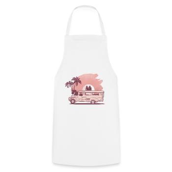 Philippines Filipino Jeepney Mabuhay I Cadeau - Tablier de cuisine - blanc - Devant - AI Model Male 185 dark (185cm)