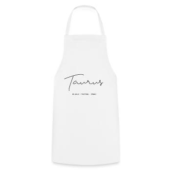 Taureau - Tablier de cuisine - blanc - Devant - AI Model Male 185 dark (185cm)