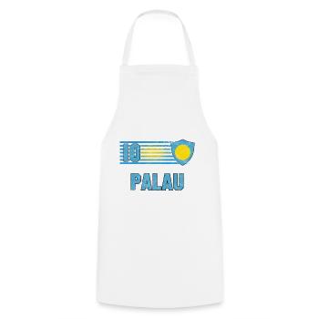 Palau Fußball Mannschaft - Kochschürze - Weiß - Vorne - AI Model Male 185 dark (185cm)