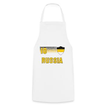 Russian Empire Football Team - Cooking Apron - white - Front - AI Model Male 185 dark (185cm)