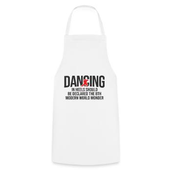 Breakdancing Tanzen für Tänzer - Kochschürze - Weiß - Vorne - AI Model Male 185 dark (185cm)
