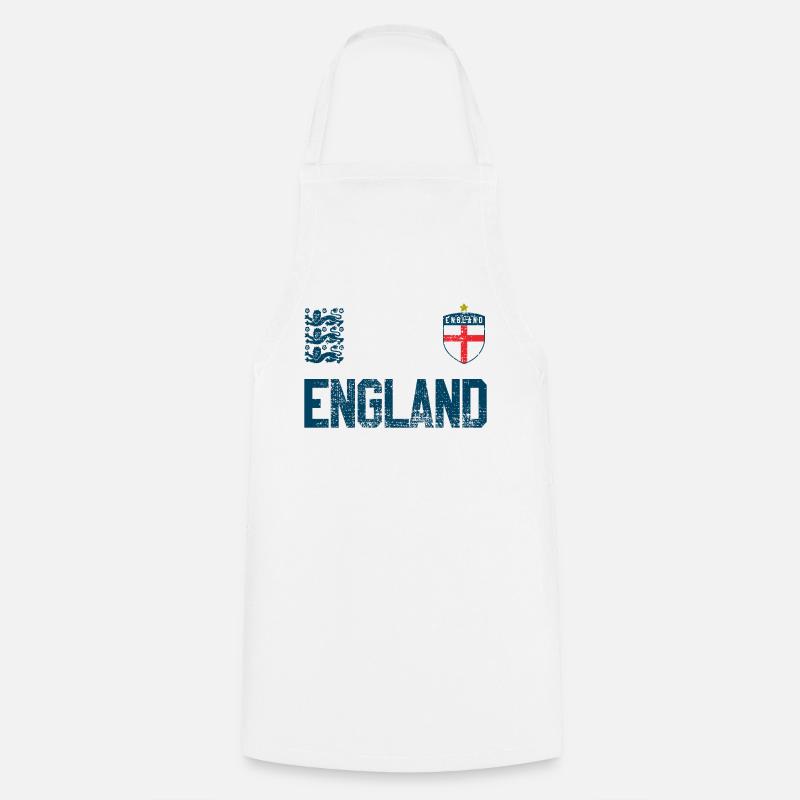 England - Cooking Apron - white