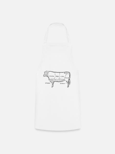 BBQ - Cooking Apron - white