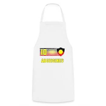Aborigines Fußball Mannschaft - Kochschürze - Weiß - Vorne - AI Model Male 185 dark (185cm)