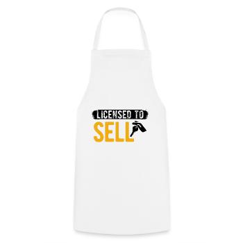 Immobilien-Händler Für Immobilien-Makler - Kochschürze - Weiß - Vorne - AI Model Male 185 dark (185cm)