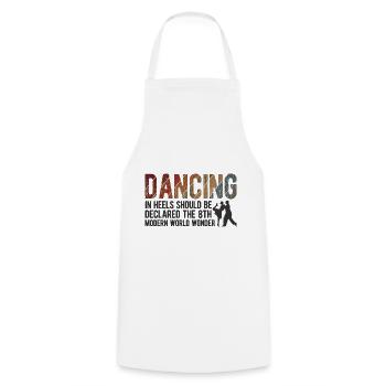 Breakdancing Tanzen für Tänzer - Kochschürze - Weiß - Vorne - AI Model Male 185 dark (185cm)