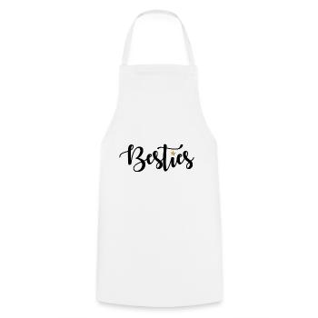 Besties - Kochschürze - Weiß - Vorne - AI Model Male 185 dark (185cm)