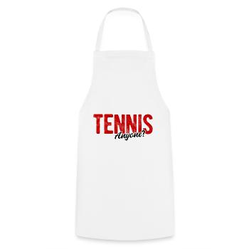 Tennisplatz Spruch Für Tennis - Kochschürze - Weiß - Vorne - AI Model Male 185 dark (185cm)