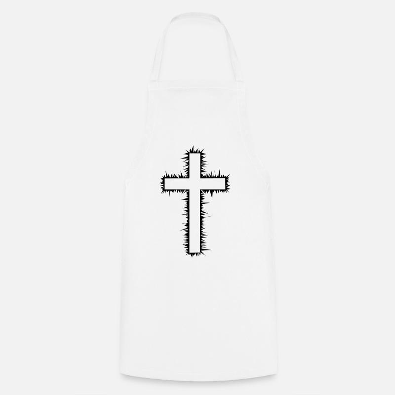 Kreuz (V) - Kochschürze - Weiß