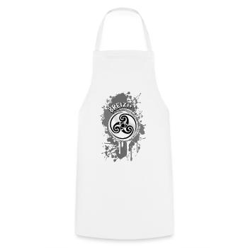 Bretagne Breizh Triskel - Tablier de cuisine - blanc - Devant - AI Model Male 185 dark (185cm)