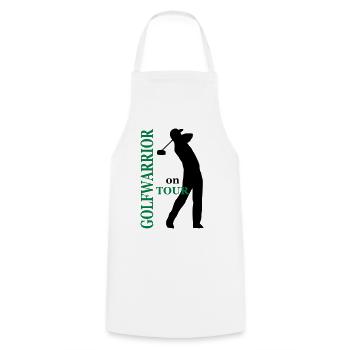 Golf - Kochschürze - Weiß - Vorne - AI Model Male 185 dark (185cm)
