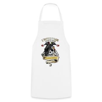 chaudronnier - Tablier de cuisine - blanc - Devant - AI Model Male 185 dark (185cm)