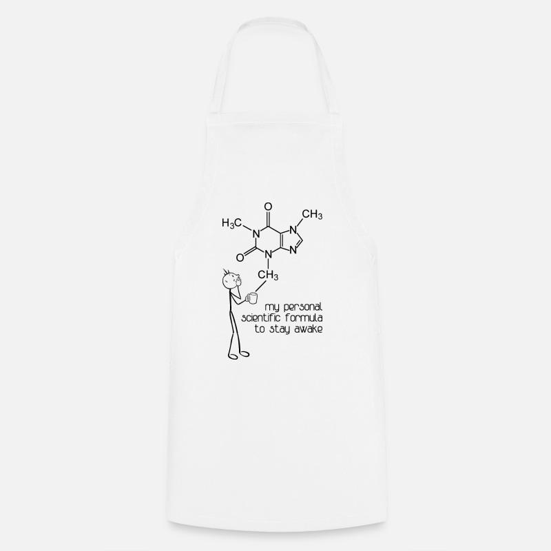SCIENCE TO STAY AWAKE - Cooking Apron - white