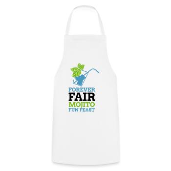 Festin du Mojito pour Toujours - Tablier de cuisine - blanc - Devant - AI Model Male 185 dark (185cm)