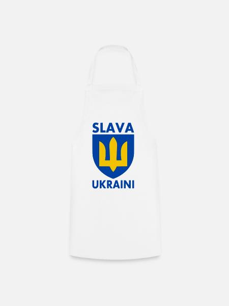 Ukraine flagge - Kochschürze - Weiß
