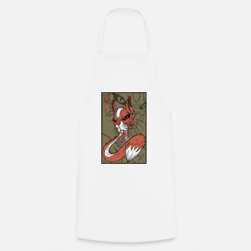 Écureuil serpent renard - Tablier de cuisine - blanc