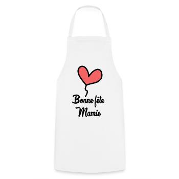 OMA. MUTTERTAG. ALLES GUTE ZUM OMA-TAG. ICH LIEBE DICH - Kochschürze - Weiß - Vorne - AI Model Male 185 dark (185cm)