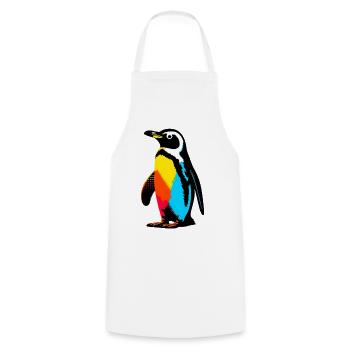 Pingouin - Tablier de cuisine - blanc - Devant - AI Model Male 185 dark (185cm)