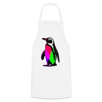 Penguin - Cooking Apron - white - Front - AI Model Male 185 dark (185cm)