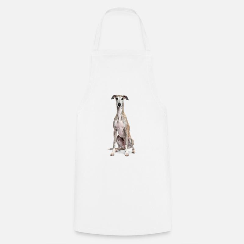 Greyhound – pure elegance, speed and grace! - Cooking Apron - white
