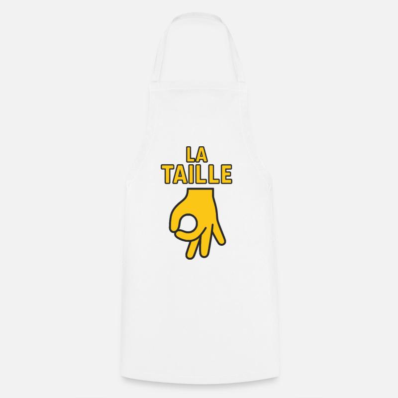 Round/circle game - Cooking Apron - white