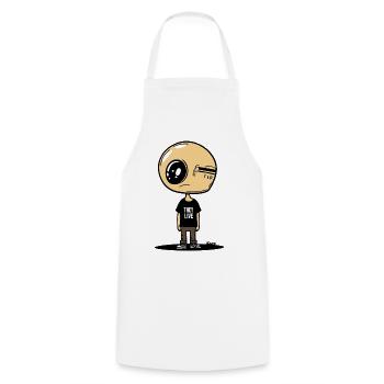 Garçon zombie animé - Tablier de cuisine - blanc - Devant - AI Model Male 185 dark (185cm)