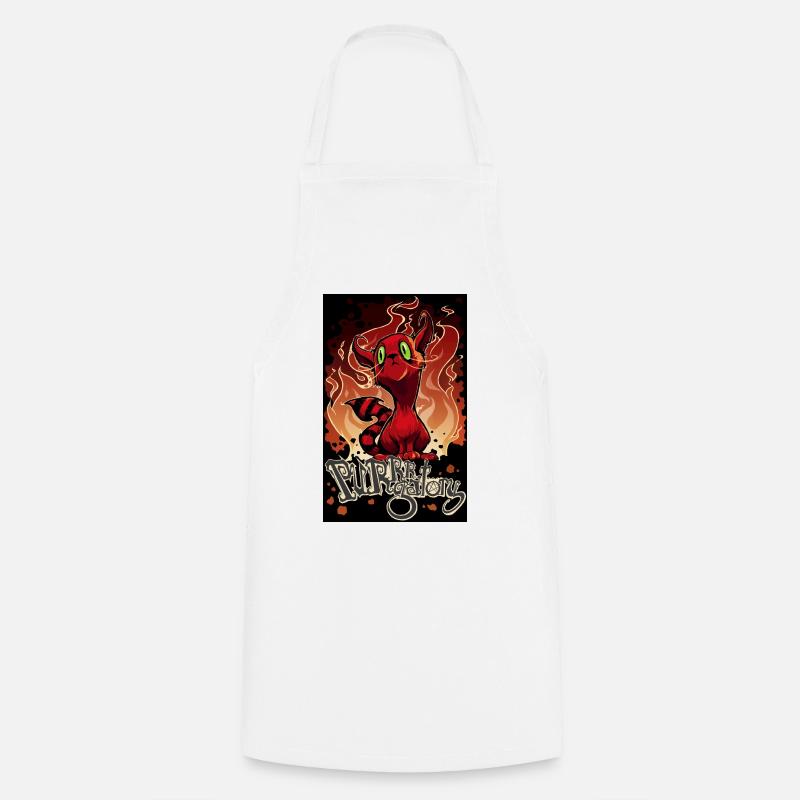 Purrrgatory - Cooking Apron - white