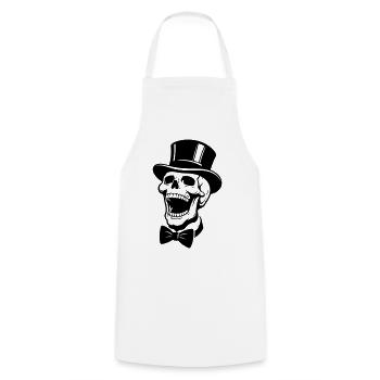 Bräutigam Totenkopf Skelett Jga - Kochschürze - Weiß - Vorne - AI Model Male 185 dark (185cm)