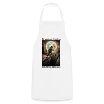 Gamer VR Reality - Tablier de cuisine - blanc - Devant - AI Model Male 185 dark (185cm)