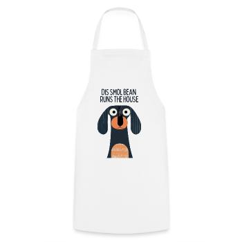 Sausage in charge - Cooking Apron - white - Front - AI Model Male 185 dark (185cm)