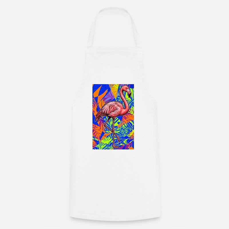 Flamant - Tablier de cuisine - blanc