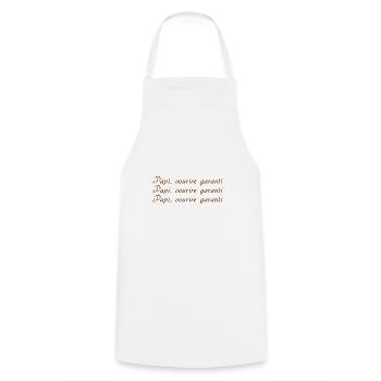 GRANDPA DAD GRANDPA HUMOR GRANDPA JOKE 5 - Cooking Apron - white - Front - AI Model Male 185 dark (185cm)