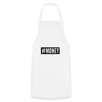 Money - Cooking Apron - white - Front - AI Model Male 185 dark (185cm)