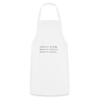 OF YOU - Cooking Apron - white - Front - AI Model Male 185 dark (185cm)
