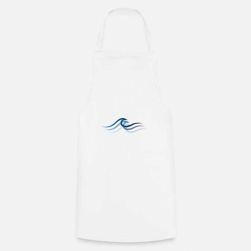 Vague vague Surf Eau Rat Surfer - Tablier de cuisine - blanc