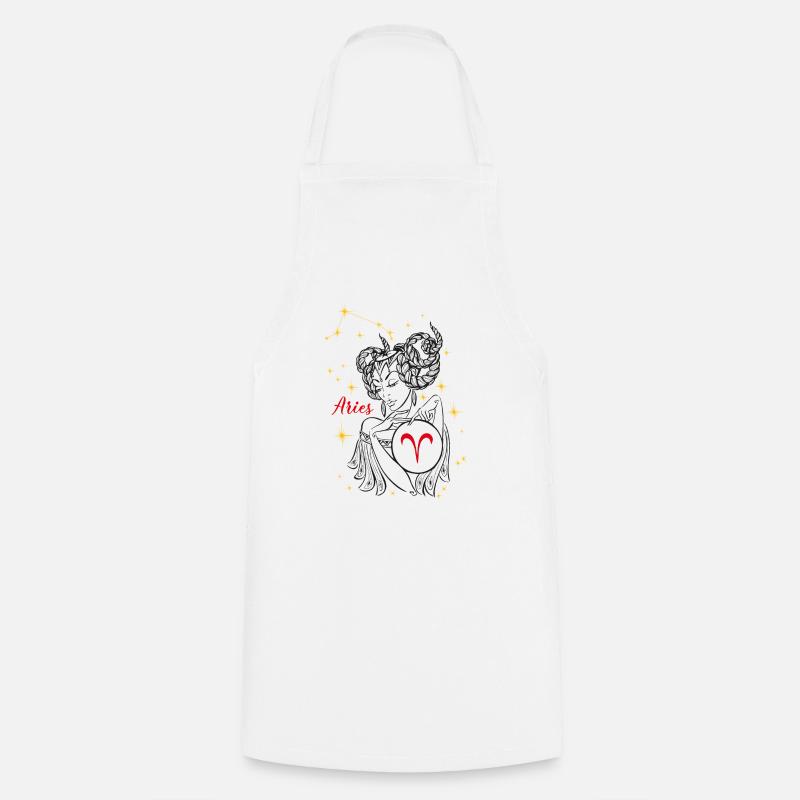 Aries - Cooking Apron - white