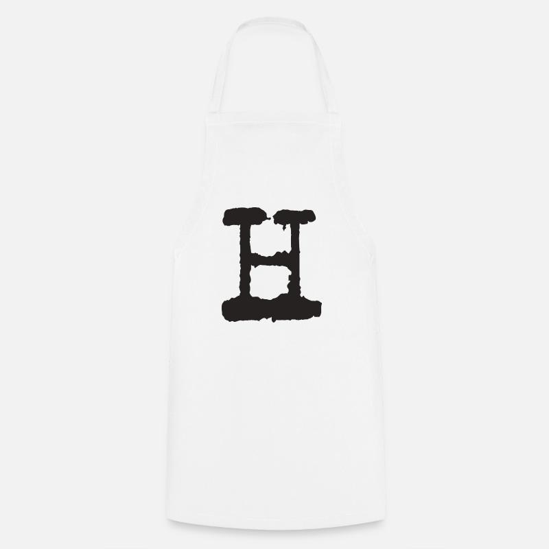 H - Cooking Apron - white