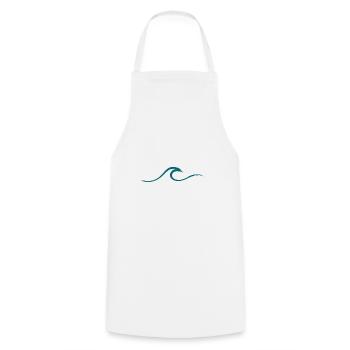 Vague vague Surf Eau Rat Surfer - Tablier de cuisine - blanc - Devant - AI Model Male 185 dark (185cm)